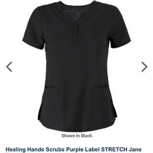 Purple Label, Healing Hands, Stretch Scrub Top
